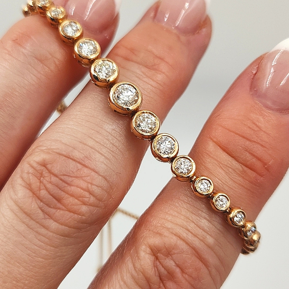 2.67ct Diamond 14k Rose Gold Bracelet